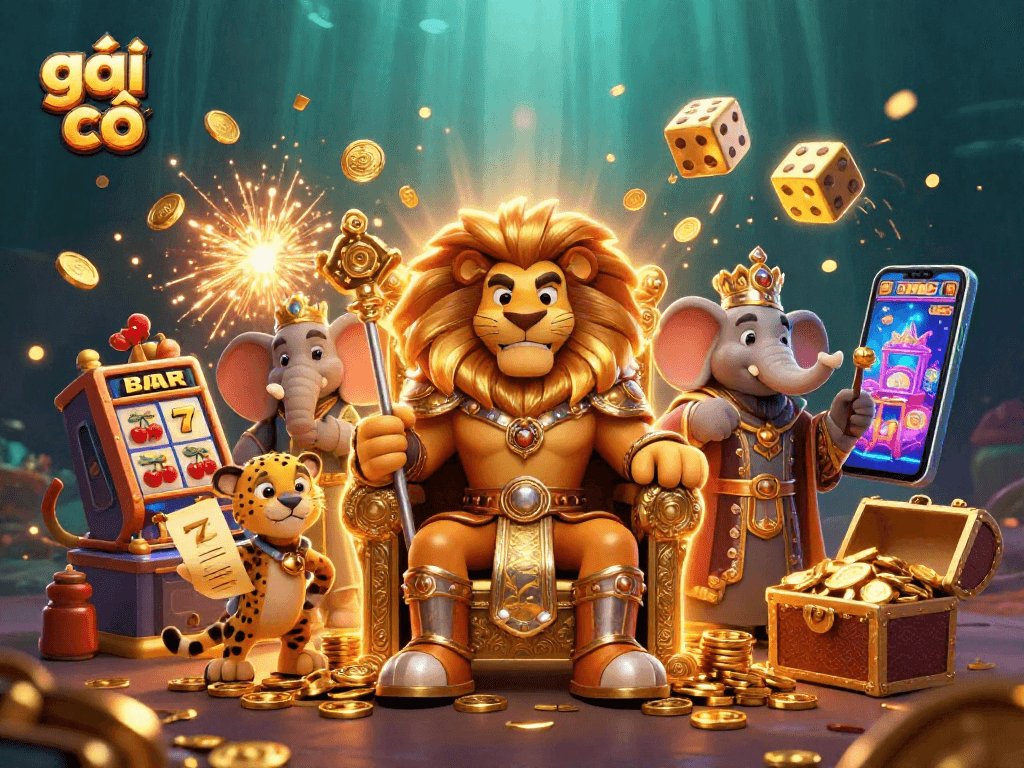 Gái gọi chiến thắng trong thế giới casino với sự hoành tráng từ các biểu tượng may mắn.