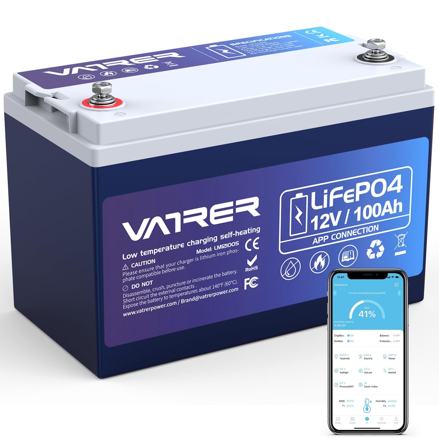 Vatrer Power Advanced Lithium Power Lithium RV Batteries and 12V 300Ah Lithium Battery