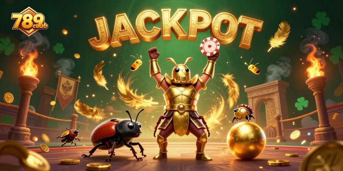 Join the excitement at 789club as a hero beetle claims victory in a thrilling gambling arena!