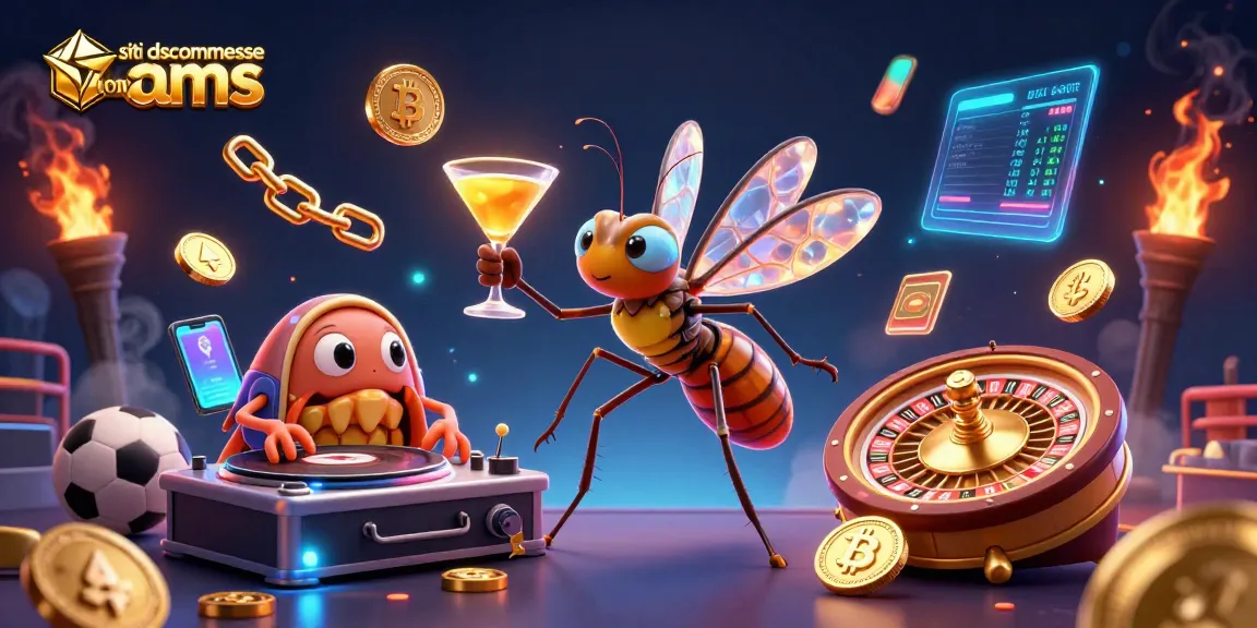 Siti di scommesse non AAMS: viva un'atmosfera da casino con un moscerino 3D e un DJ trilobite.