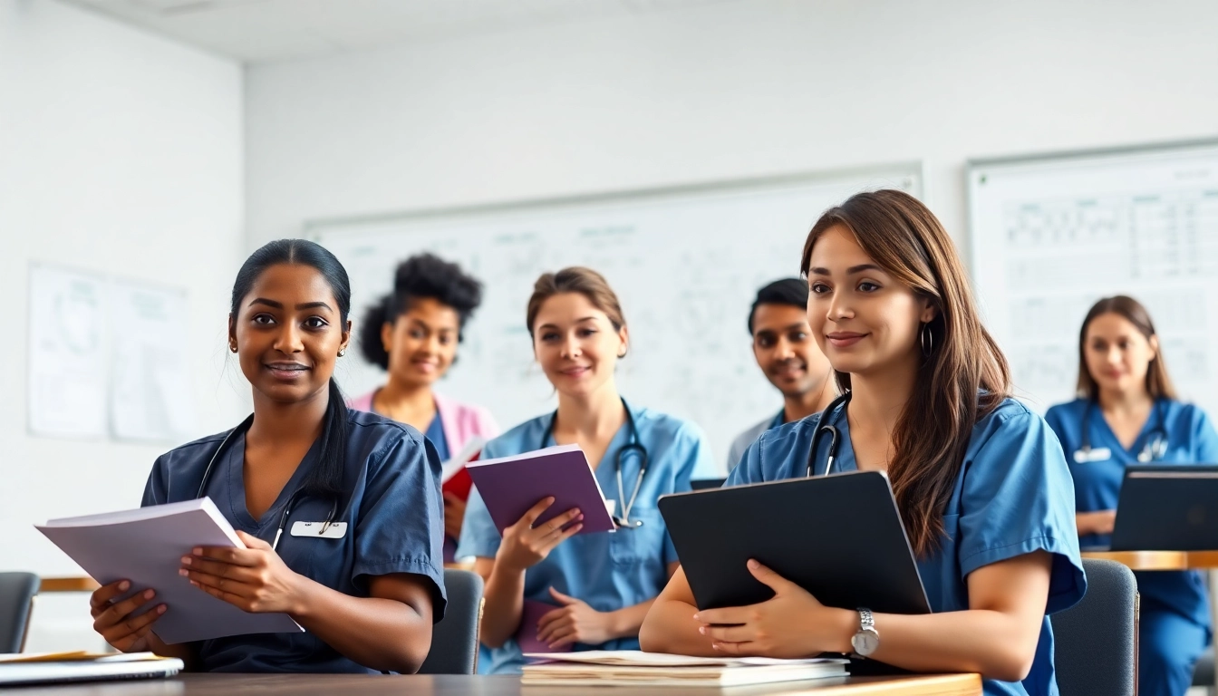 Students attending a review session at Houston Trusted Nclex review center, showcasing focus and collaboration.