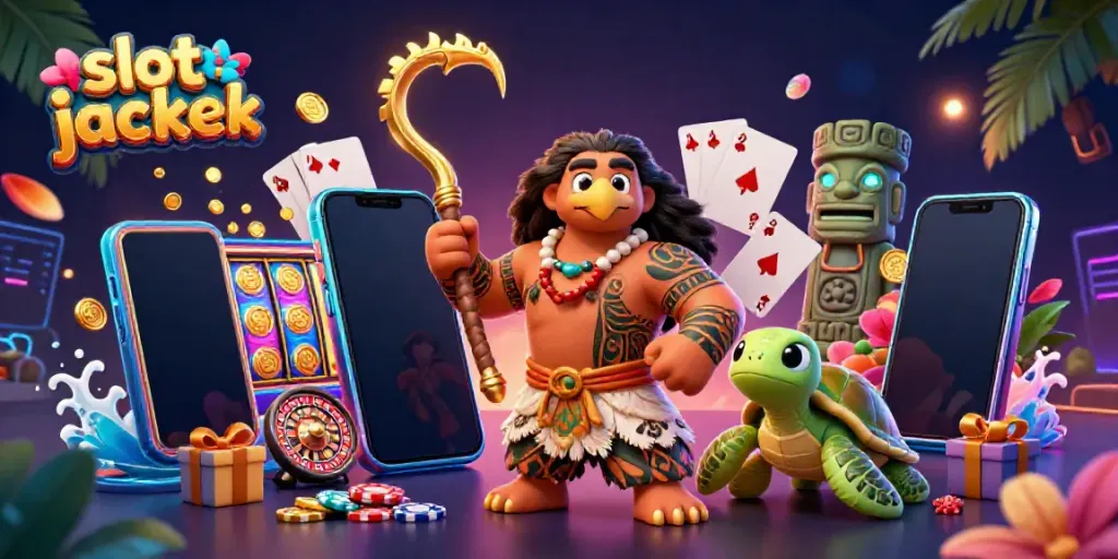 Menggandakan keseruan dengan slot jackpot yang berkelap-kelip dalam permainan kasino.