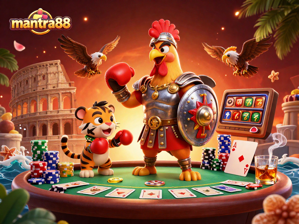 Experience thrilling gameplay at mantra88 with a vibrant poker scene featuring champions and lucky slots.