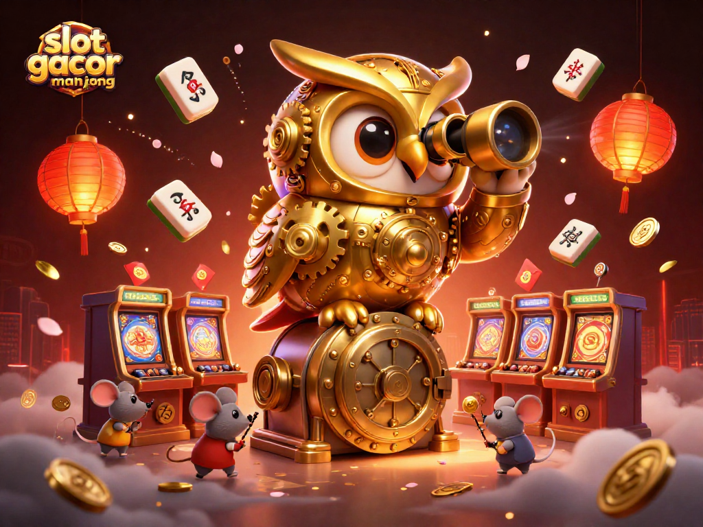 Experience exciting gameplay with slot gacor mahjong as the golden owl scans for luck in a vibrant casino.
