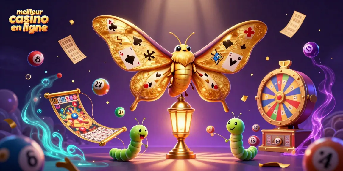 Créer des gains avec le meilleur casino en ligne entouré de jeux de loterie colorés et de magie.