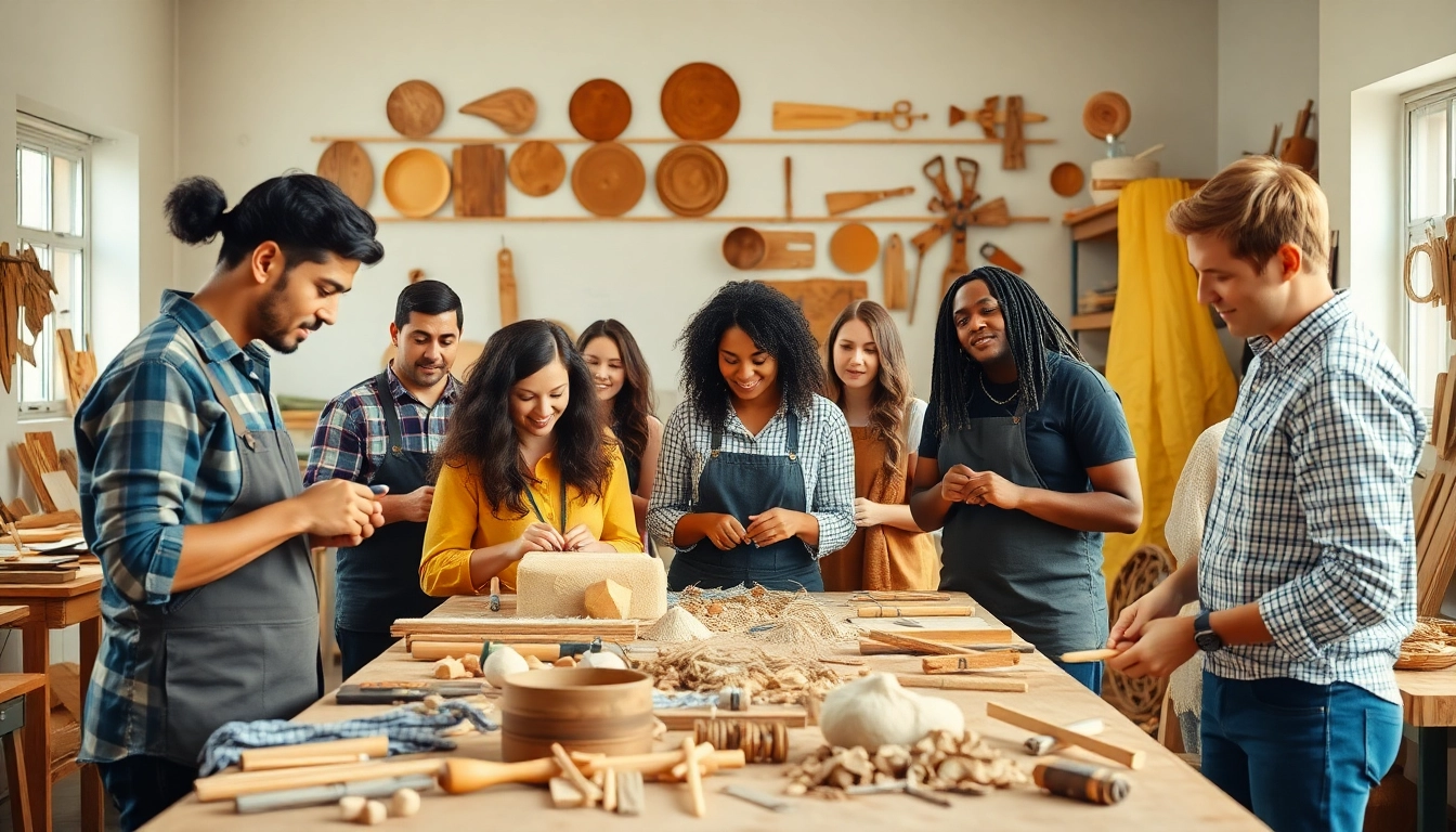Engaged participants in a craft trainee program California showcasing hands-on learning experiences.