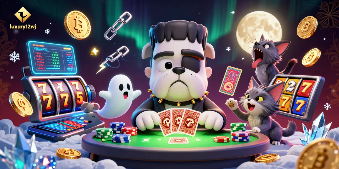 Experience thrilling gameplay with luxury12wj's colorful 3D characters in a vibrant casino scene.