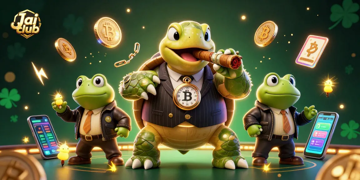 Enjoy thrilling games at Jai club with vibrant characters and crypto elements illuminating the action.