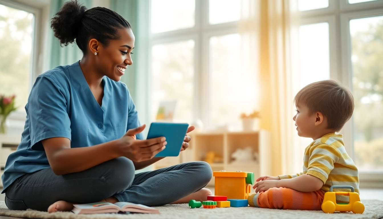 Children engage in ABA therapy in Troy with a dedicated therapist in a bright, supportive environment.