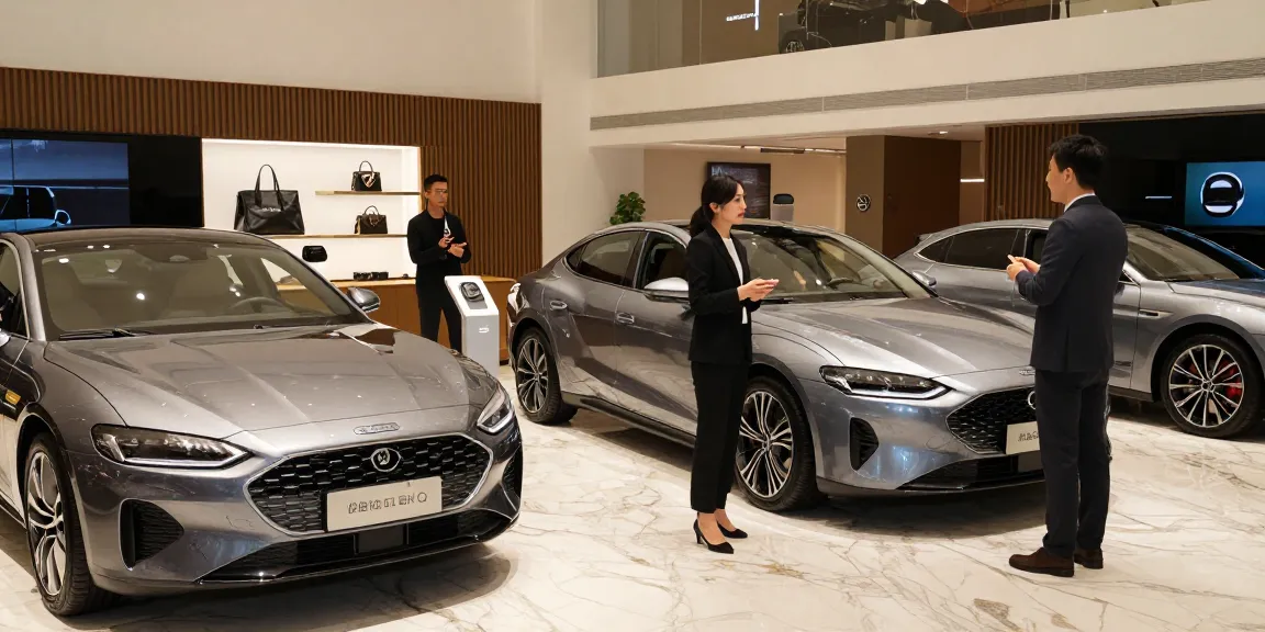 LUXURY 777 menunjukkan mobil mewah dan aksesori gaya hidup dalam suasana showroom yang elegan.