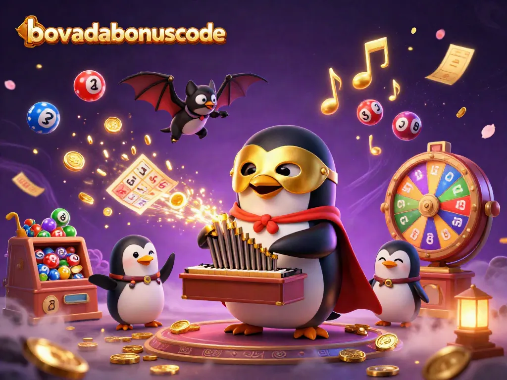 Experience excitement with the bovadabonuscode, featuring vibrant casino elements in a dynamic illustration.