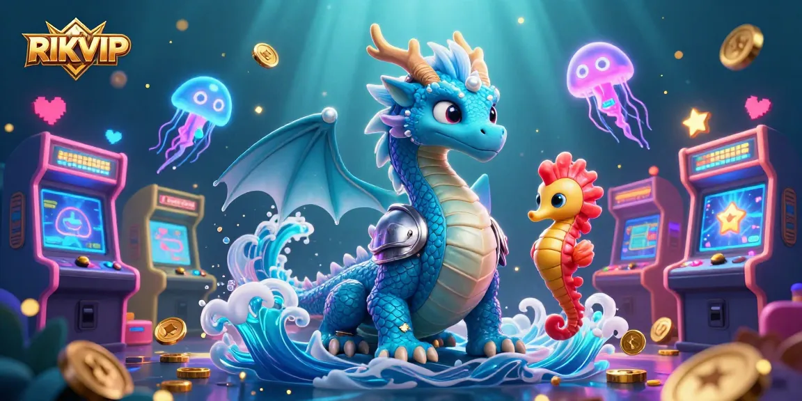Experience the excitement of online gambling at RIKVIP with vibrant characters and dynamic game elements