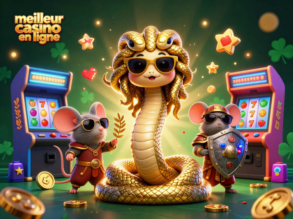 Jouez dans le meilleur casino en ligne avec Medusa et un combattant en jeu vidéo.