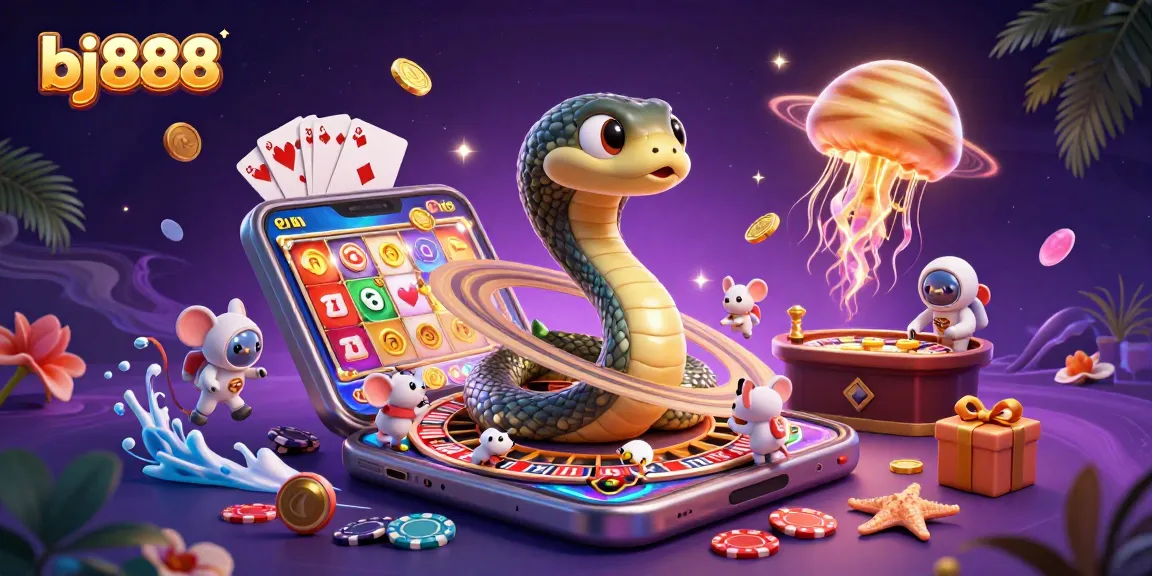 Spin the exciting games at bj888 with astronaut mice betting on a cosmic roulette wheel.
