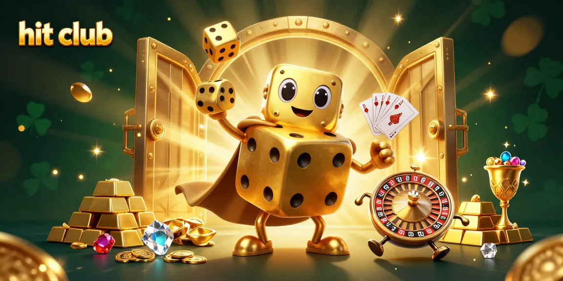 Experience winning excitement at hit club with golden dice golem and treasures bursting from vaults.