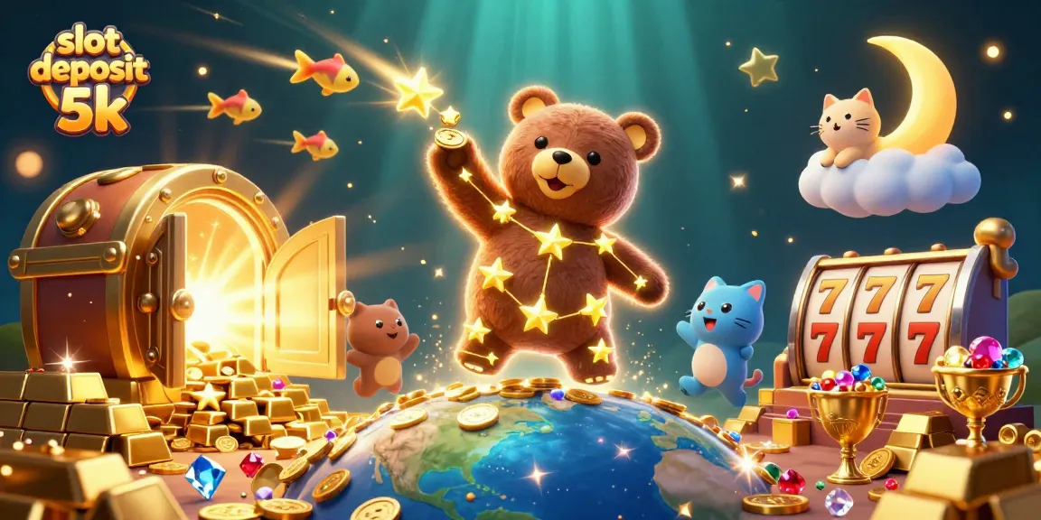 Engage in thrilling gameplay with slot deposit 5k, featuring celestial characters and dazzling treasures.