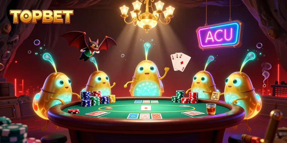 Engage in exciting gameplay at TOPBET featuring poker and vibrant animations.