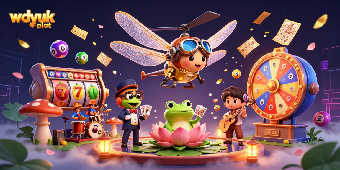 Play wdyuk slot with exciting dragonfly pilots and vivid jackpot symbols in a dynamic casino scene.