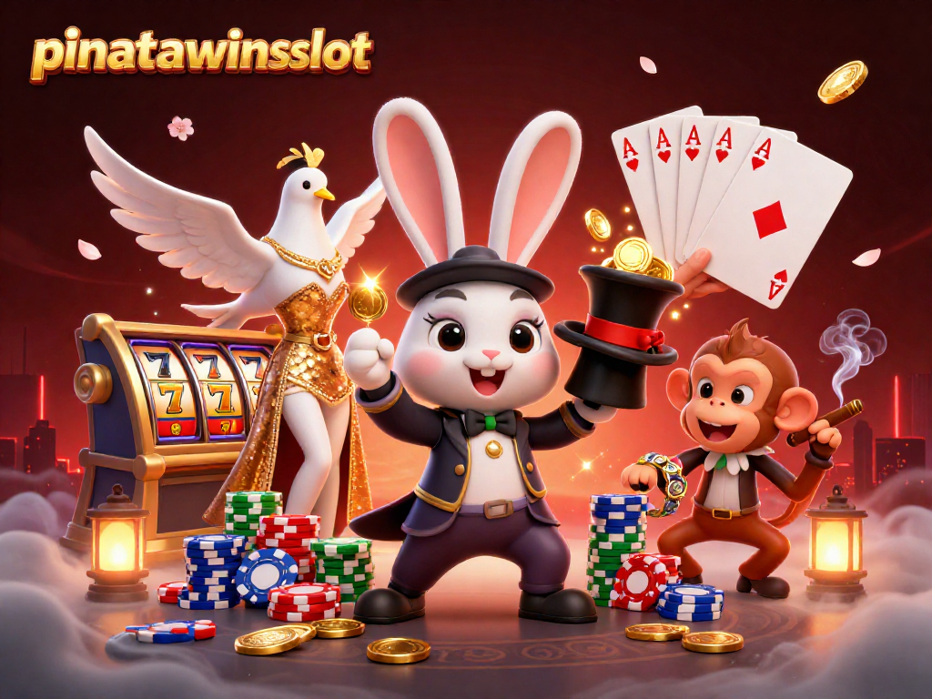 Spin the reels in pinatawinsslot while enjoying vibrant characters and golden coins.