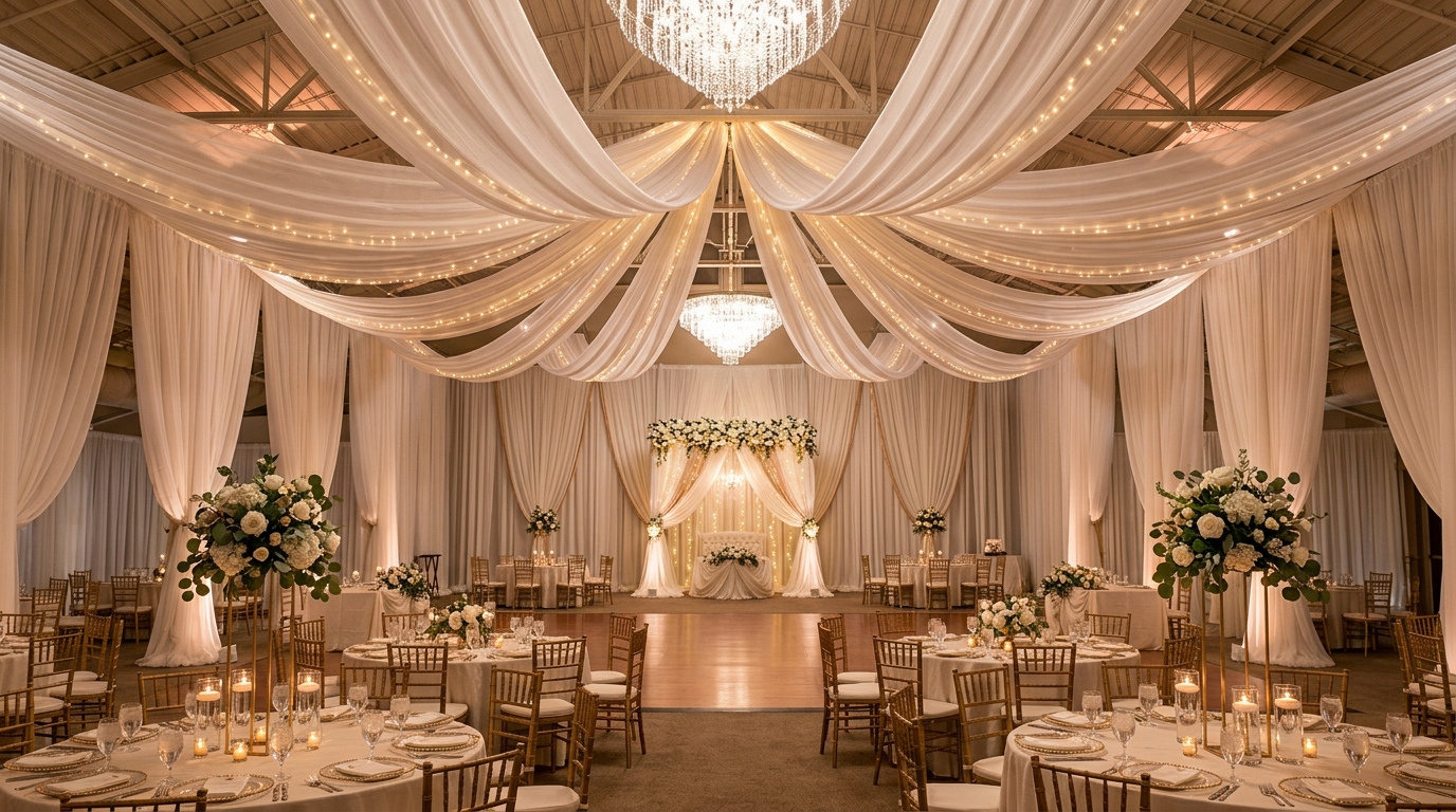 Pipe and drape rentals for elegant weddings in DC
