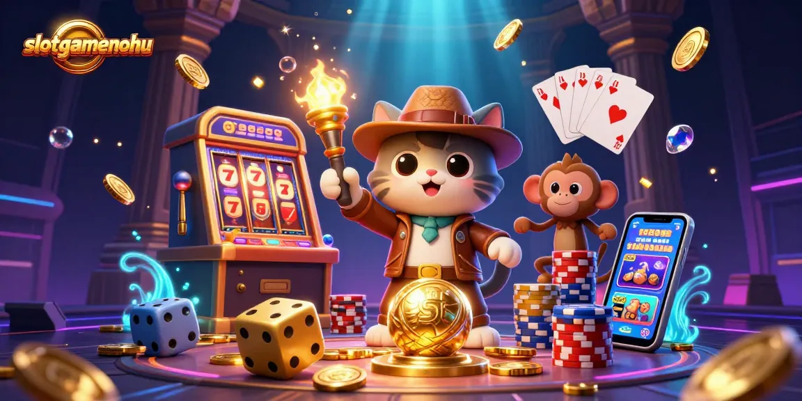 Engage with slotgamenohu's exciting 3D slot adventure featuring golden coins and jackpot reels.