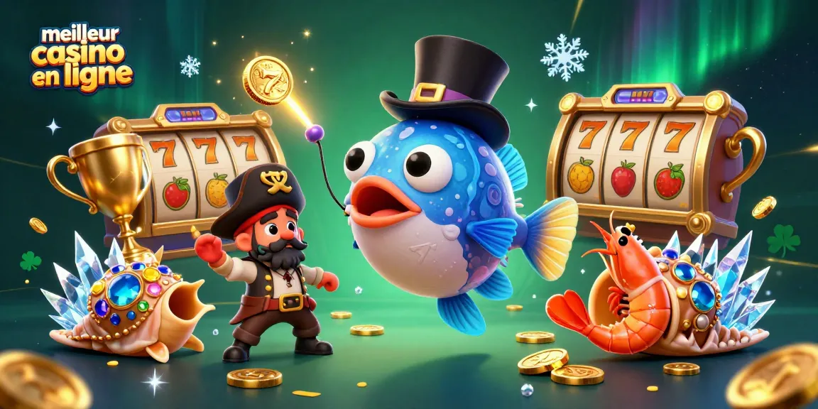 Attirez des pièces d'or dans le meilleur casino en ligne avec nos personnages animés marins.