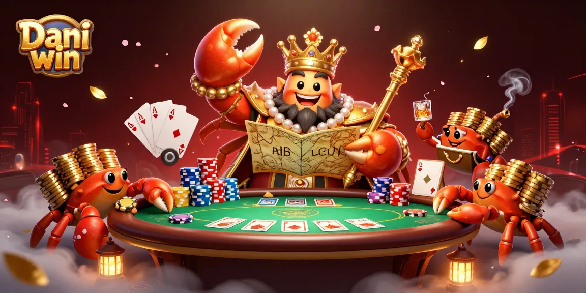 Dive into Dhani win gaming, where golden crabs rule the tables with vibrant poker chips and thrilling action.