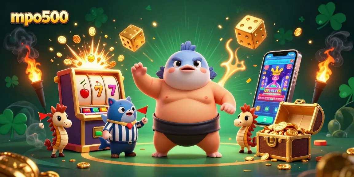 Engage with mpo500's exciting 3D underwater casino world featuring unique characters and vibrant gaming elements.