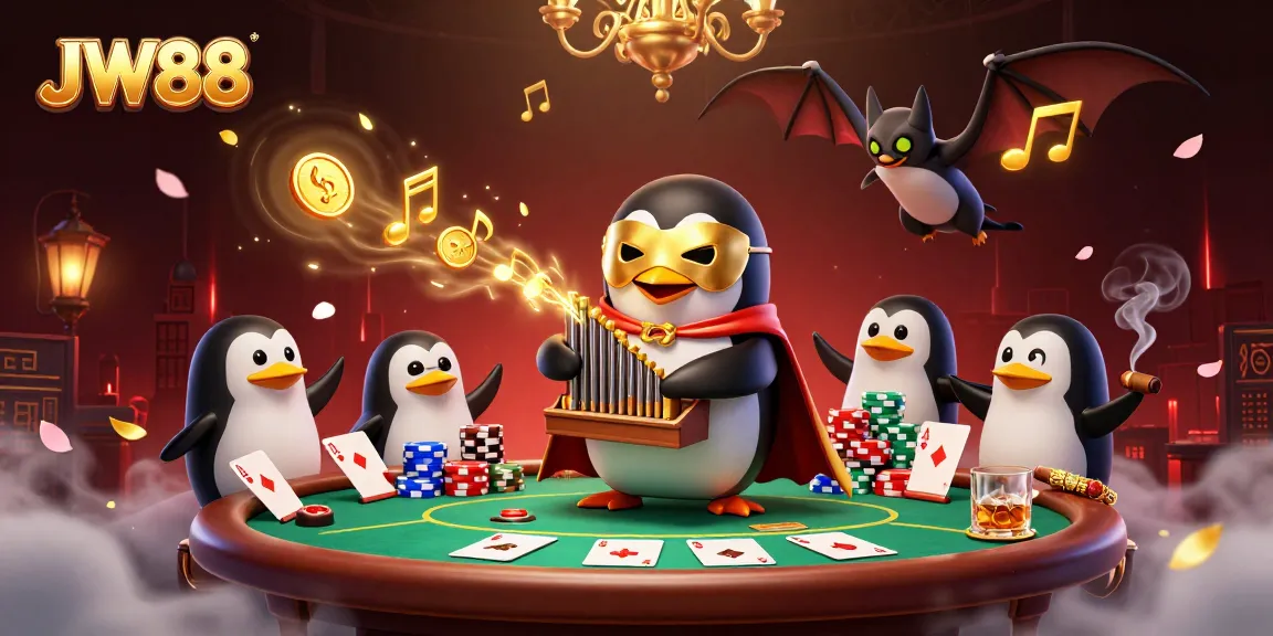 Experience thrilling gameplay at JW88 with a captivating 3D illustration showcasing vibrant casino action.