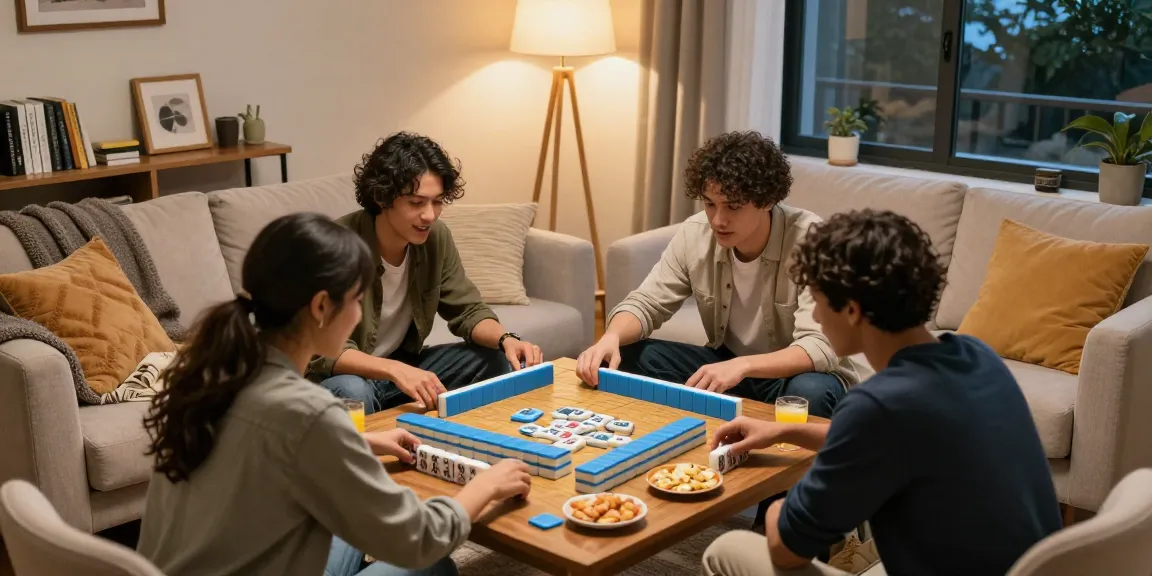 Friends enjoying MahjongJP88 Official in a cozy living room, fostering community and connection.