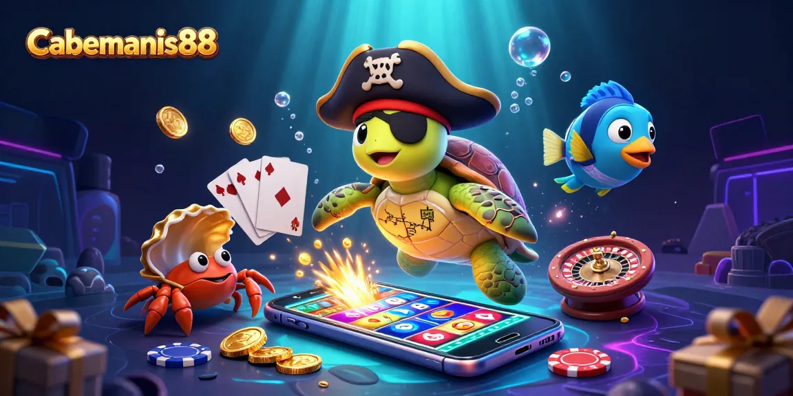 Experience the thrill of Cabemanis88 with exciting games and vibrant graphics in this immersive scene.
