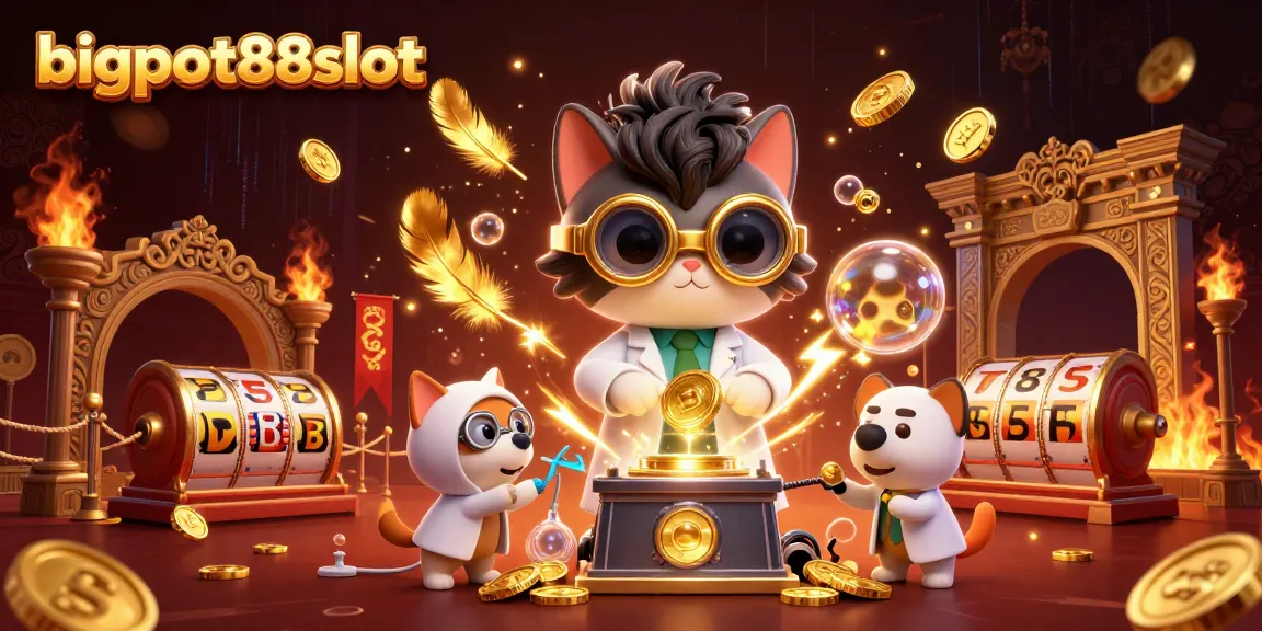 Menangkan banyak dengan bigpot88slot dalam scene penuh keceriaan kasino dan elemen menguntungkan.