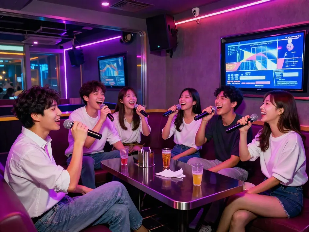 강남 달리는토끼에서 즐거운 시간을 보내는 친구들 모습