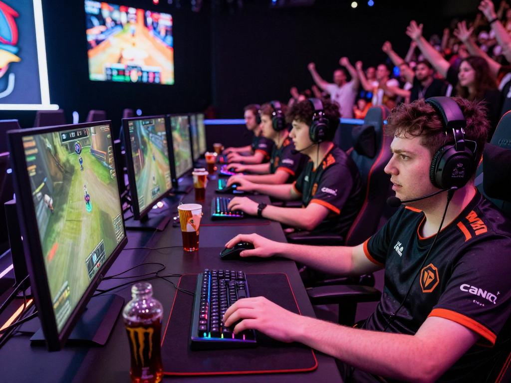 Delapan toto dalam suasana kompetitif esports, gamer beraksi di arena