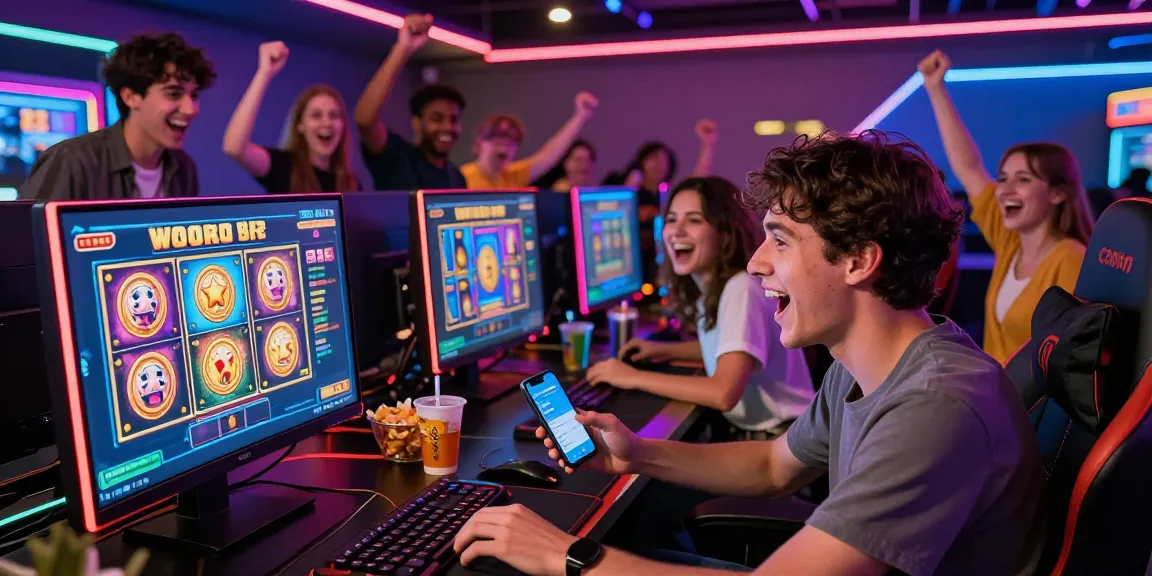 Exciting gameplay scene of slot88 with diverse players celebrating wins and interacting through a vibrant online gaming interface.
