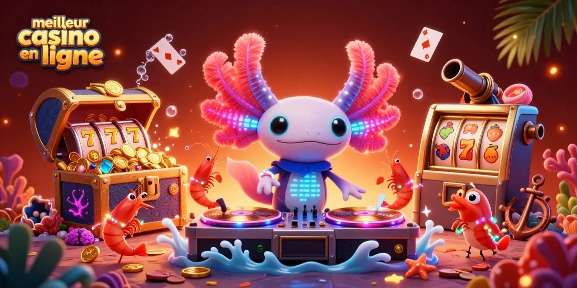 Plongez dans l'univers du meilleur casino en ligne avec des personnages animés dans un décor lumineux.