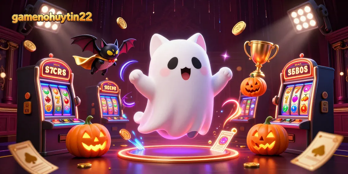 Experience thrilling Pai Gow action at gamenohuuytin22 with a ghost cat and vibrant casino imagery.