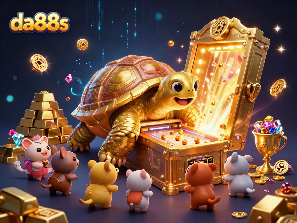 Experience the thrilling world of da88s with a vibrant casino scene filled with excitement and treasures.
