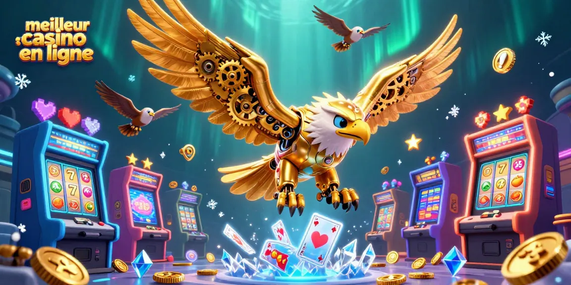 Vivez l'excitation du meilleur casino en ligne avec cette illustration animée et colorée.