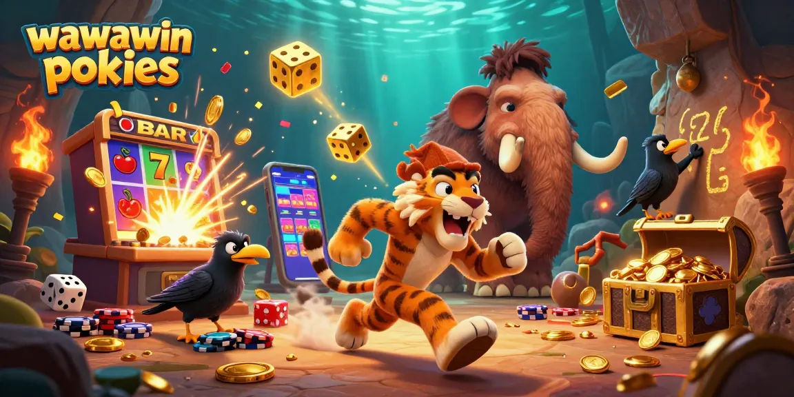 Play thrilling wawawin pokies with bonus jackpots in this vibrant casino scene full of excitement.