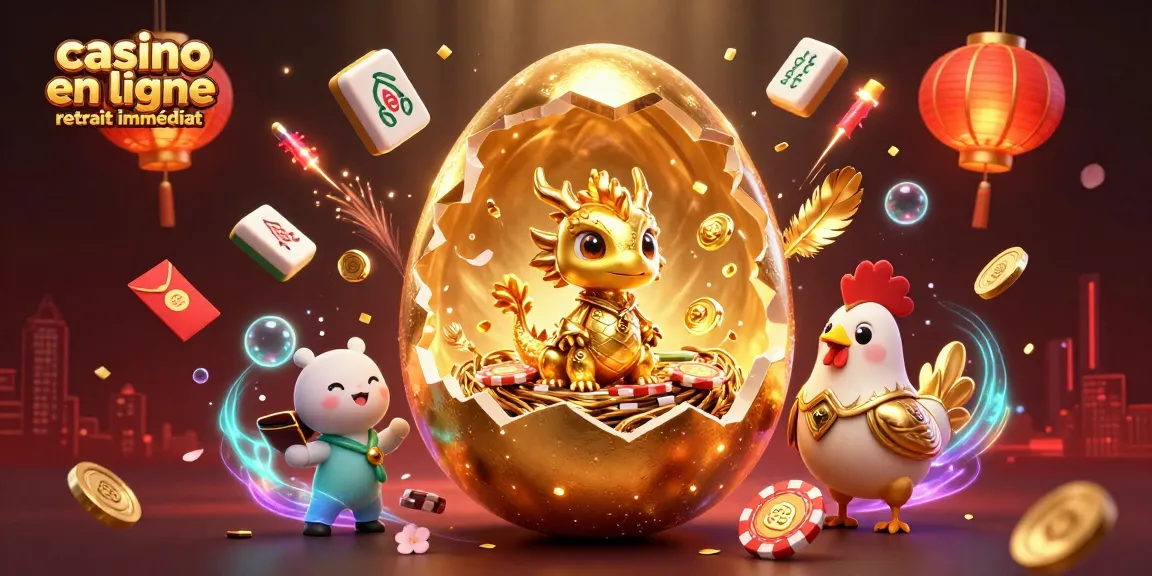 Jouez au casino en ligne retrait immédiat avec des gains instantanés récompensés par des dragons en or.