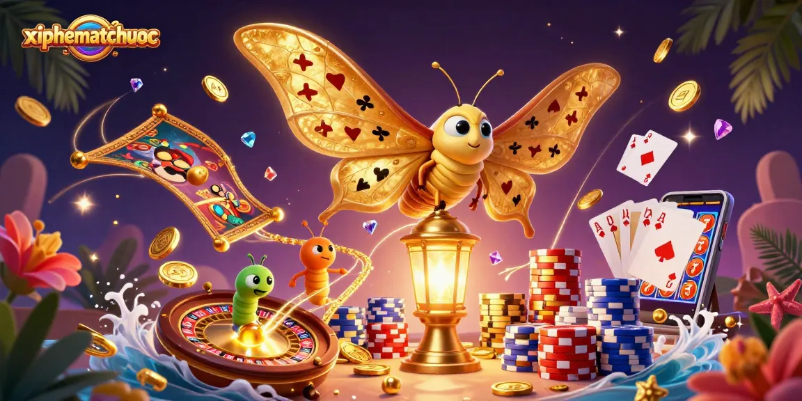 Experience thrilling gameplay in xiphematchuoc with captivating visuals of vibrant casino elements.