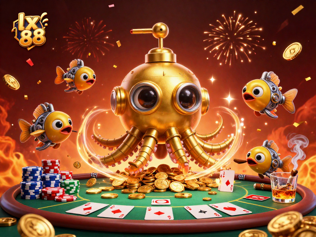 Join the excitement at lx 88 with vibrant casino-themed graphics showcasing poker action and gold coins.