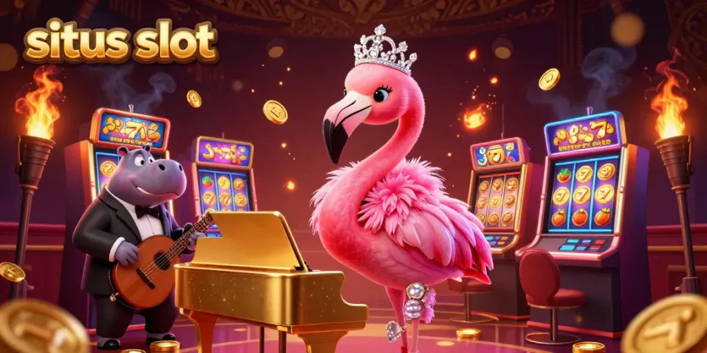 Genggam kemenangan besar di situs slot dengan penghibur kasino dan mesin slot cerah.