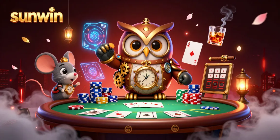 Experience the thrill of sunwin with a vibrant scene showcasing poker excitement.