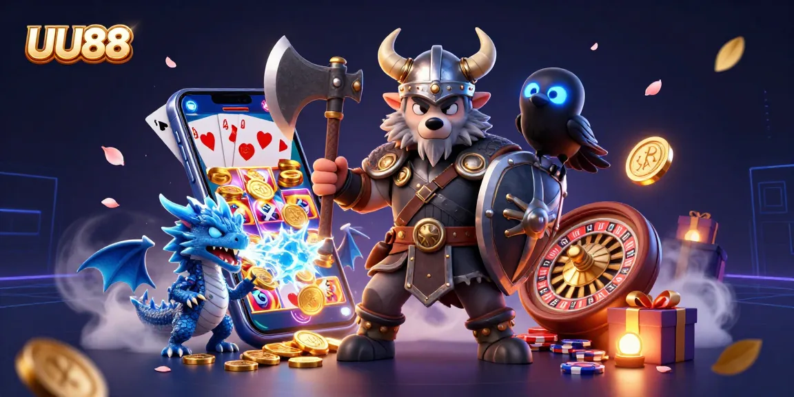 UU88 offers dynamic gambling experiences with thrilling characters and vibrant casino elements.