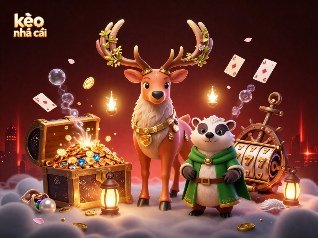 Experience the excitement of kèo nhà cái with our vibrant 3D casino illustration featuring mystical characters and rich gaming elements.