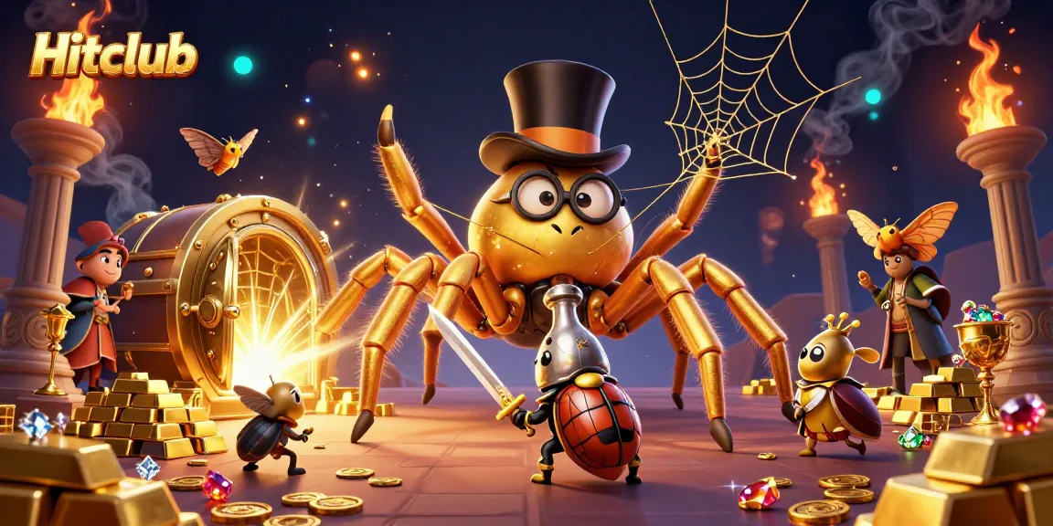 Hitclub players engage in thrilling gaming scenes with eye-catching golden visuals and dynamic casino elements.