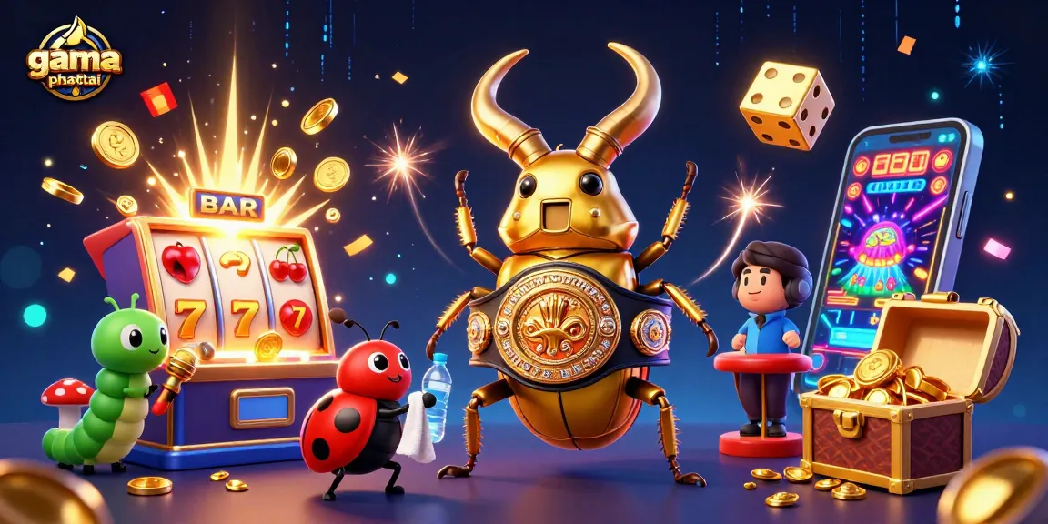 Spin for fortune in gamephattai with colorful characters and explosive casino elements.