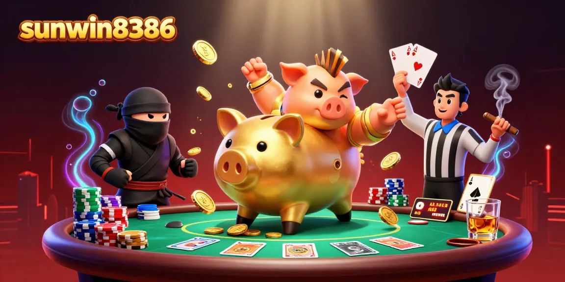 sunwin8386 champions gold coins in a vibrant casino scene filled with action.